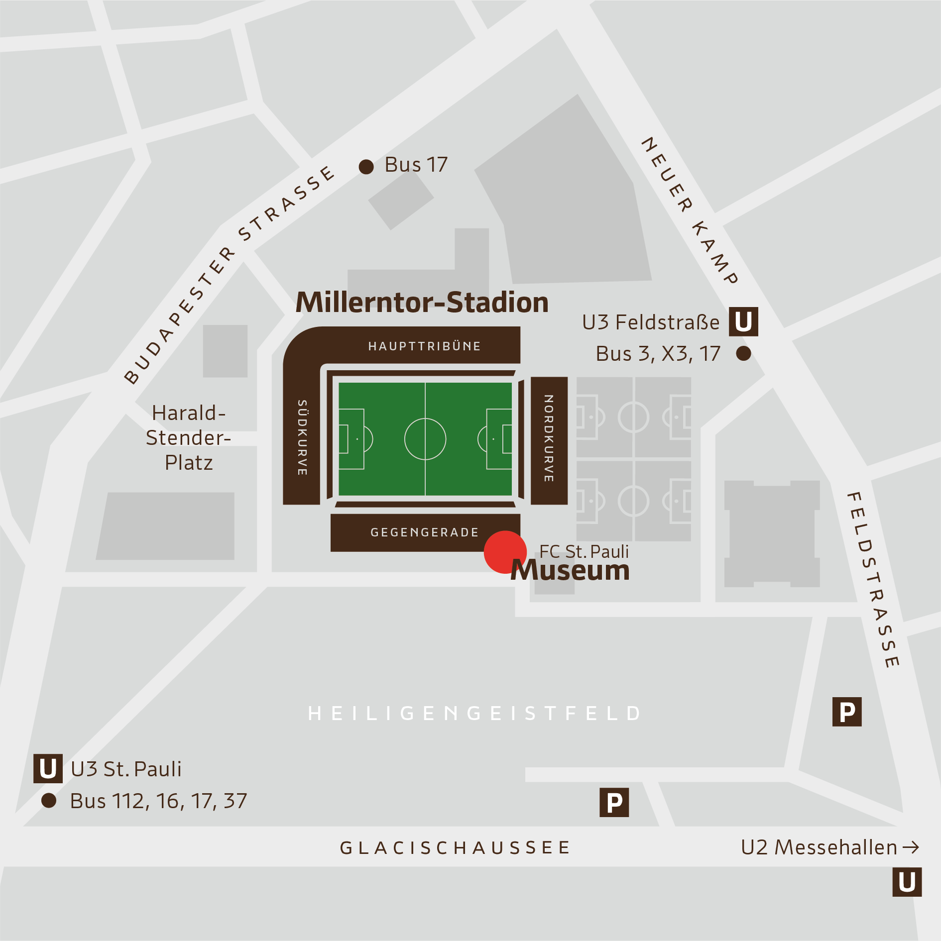 Hier liegt die Fläche des FC St. Pauli-Museums